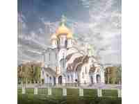 Проект храма блаженной Матроны в Дмитровском, который возводится на улице Софьи Ковалевской (САО)